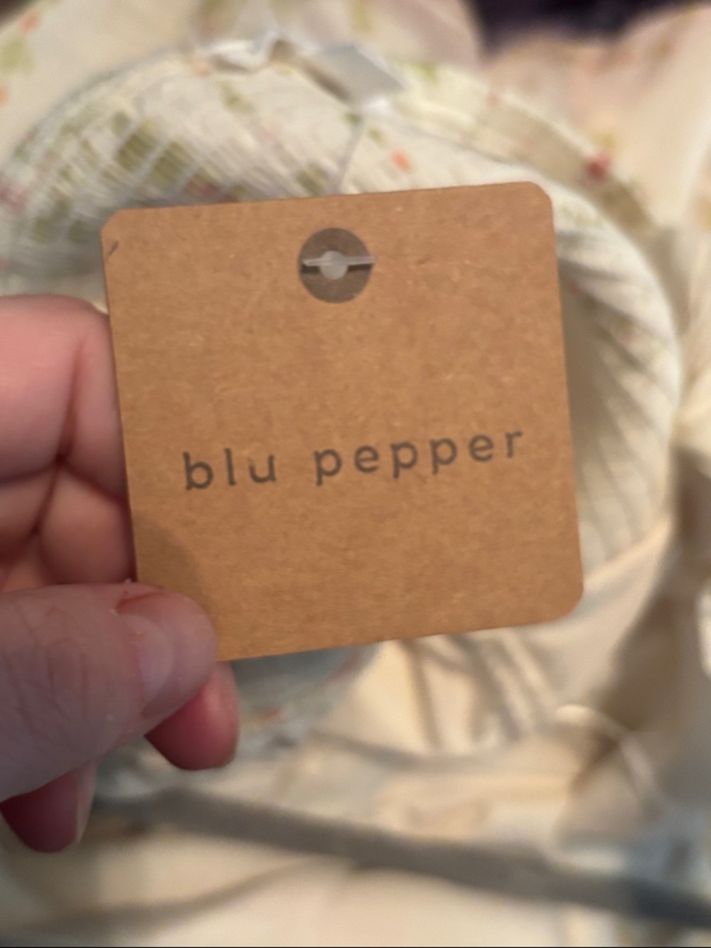 Blu Pepper Floral Square Panel Maxi Dress in Cream and Green Size Large - Picture 7 of 7